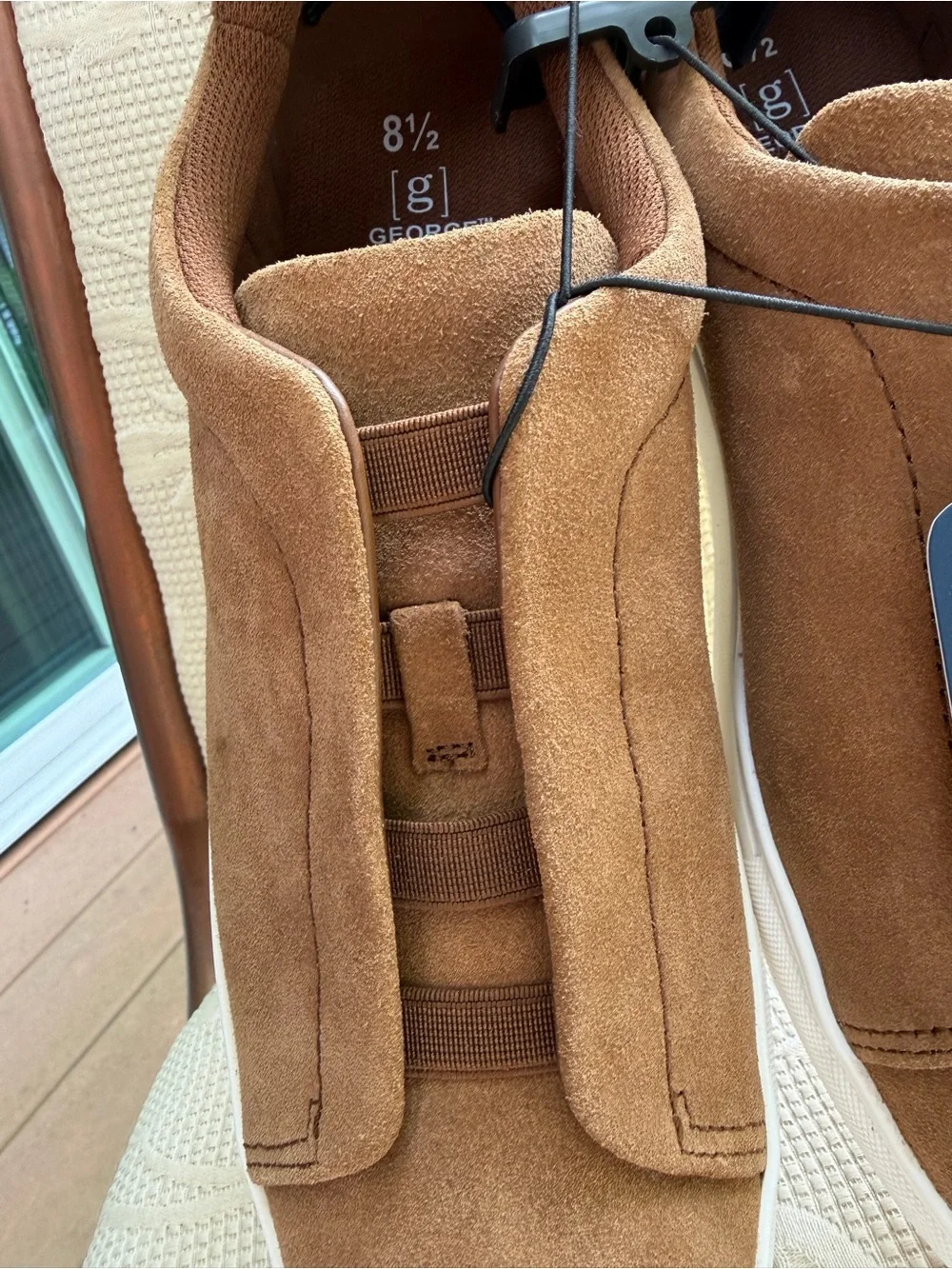 George Men’s Brown Faux Suede Slip-On Sneakers US 8.5 / UK 7.5 NWT